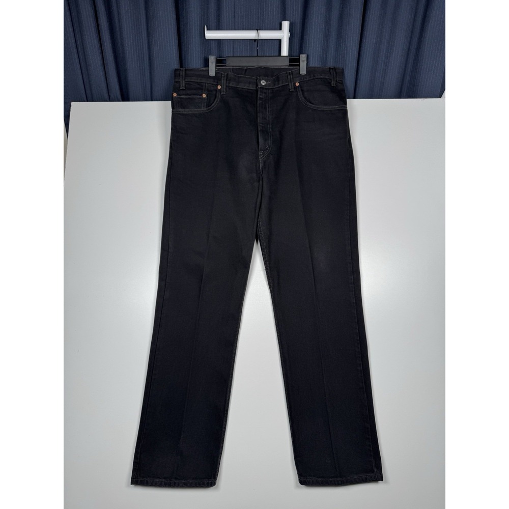 Vintage LEVI'S 505 Jeans Black Regular Fit Straight - Men's 40x32